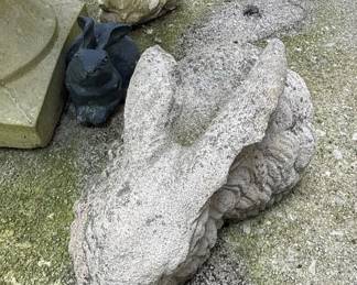 Garden Rabbit Statuary Grouping