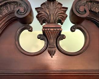 French Louis XV Style Carved Armoire Wardrobe