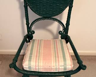Victorian Style Wicker Armchair