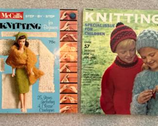 Vintage Bernat Knitting Pattern Books Collection