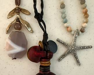 Assorted Beaded and Pendant Necklaces