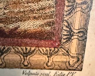 Raffaello/Volpato "The Triumph of the Arts" Engraving