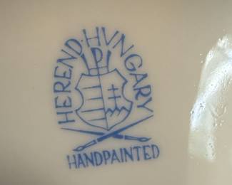 Herend Hungary Handpainted Porcelain Butterfly Figurine