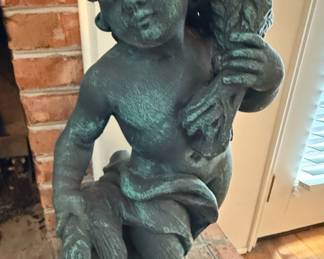 Neoclassical Style Cherub Garden Statue