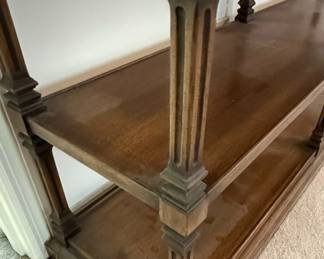 Three Tier Etagere Style Console Table
