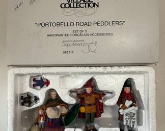 Department 56 Dickens Village "Portobello Road Peddlers" Set