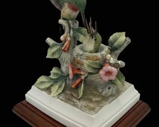 Andrea by Sadek Ruby-Throated Hummingbird Figurine