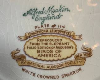 Alfred Meakin England Audubon's Birds of America Plates