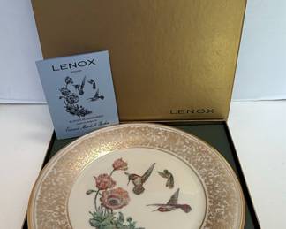 Lenox "Rufous Hummingbird" Annual Limited Edition Plate by Edward Marshall Boehm