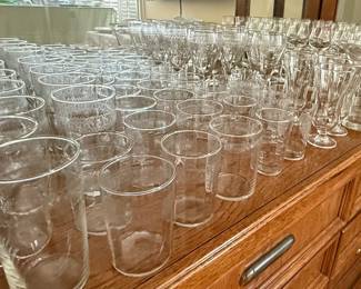 Assorted Crystal Glassware Set
