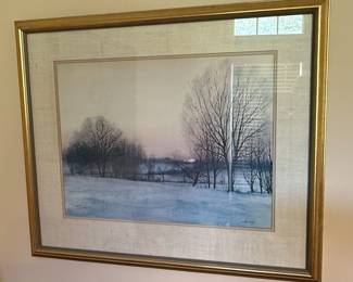 Jim Gray "Winter Sunset" Limited Edition Print