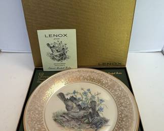 Lenox Boehm Birds Mockingbirds 1978 Limited Edition Plate