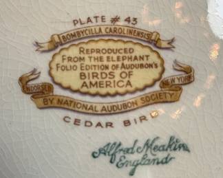 Alfred Meakin England Audubon's Birds of America Plates