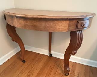 Victorian Style Demilune Console Table (1 of 2)