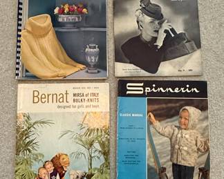 Vintage Bernat Knitting Pattern Books Collection