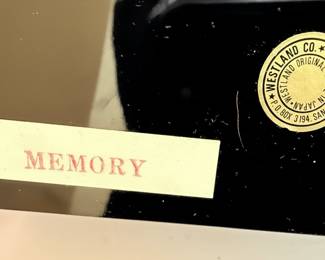 Westland Co. "Memory" Japanese Black Lacquer Musical Jewelry Box
