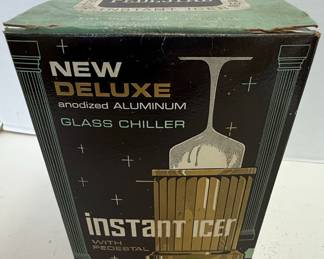New Deluxe Instant Icer Glass Chiller with Pedestal