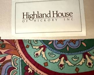 Highland House of Hickory Paisley Armchair