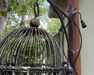 Ornate Wrought Iron Birdcage Style