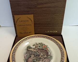 Lenox Cottontail Rabbits Annual Limited Issue Plate