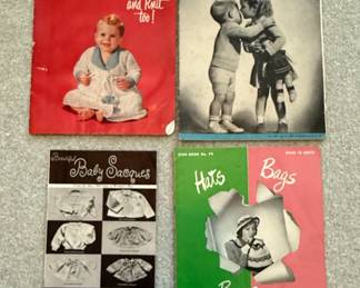 Vintage Bernat Knitting Pattern Books Collection