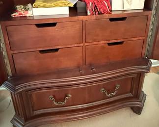 French Louis XV Style Carved Armoire Wardrobe