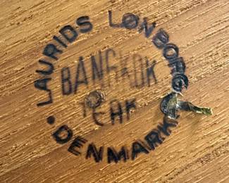 Laurids Lønborg Teak Serving Bowl, Wood Bowls and Cutting Boards