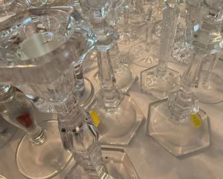 Crystal Glass Candlestick Assortment