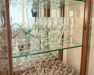 Assorted Crystal Glassware Set
