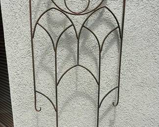 Gothic Arch Wrought Iron Garden Trellis