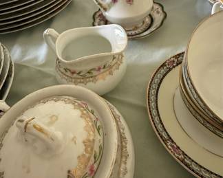 Vintage Floral Porcelain Dinnerware