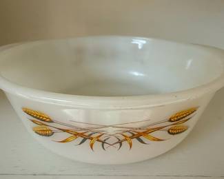 Fire-King Wheat Pattern Mixing Bowl