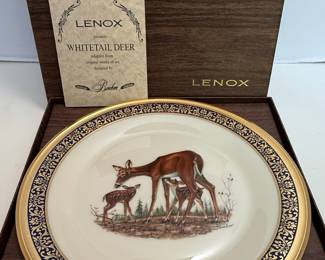 Lenox "Whitetail Deer" Annual Limited Issue Plate by Boehm (1978)