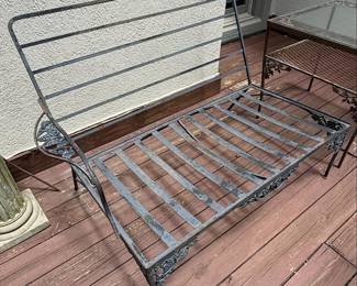 Woodard Grapevine Design Wrought Iron Chaise Lounge and Seating Set