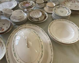 Vintage Floral Porcelain Dinnerware