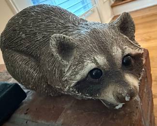 Ceramic Raccoon Figurine
