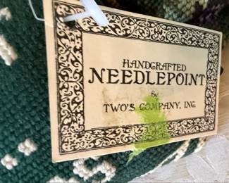 Handcrafted Needlepoint Pillows by Two's Company, Inc.