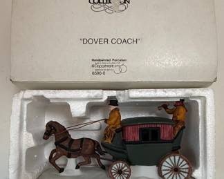Department 56 Heritage Village Collection "Dover Coach" Handpainted Porcelain Figurine 6590-0