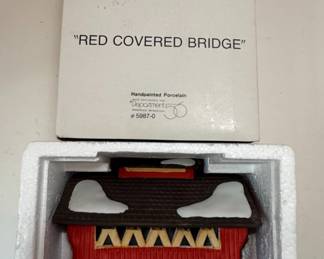 Department 56 Heritage Village Collection "Red Covered Bridge"