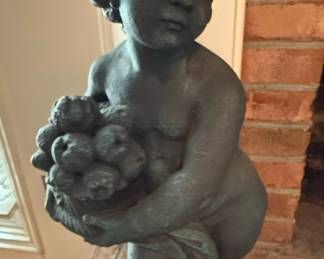 Neoclassical Style Cherub Garden Statue