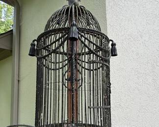Ornate Wrought Iron Birdcage Style