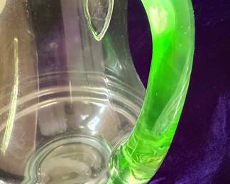 Watermelon Glass Pitcher with Pink Lid