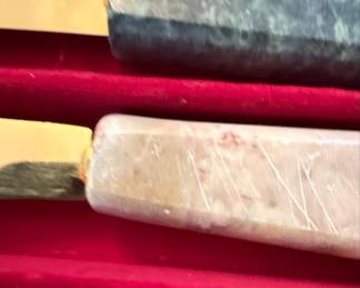 Set of Four Marble Handled Spreaders