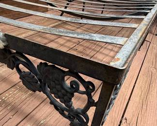 Woodard Grapevine Design Wrought Iron Chaise Lounge and Seating Set