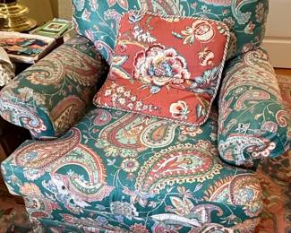 Highland House of Hickory Paisley Armchair