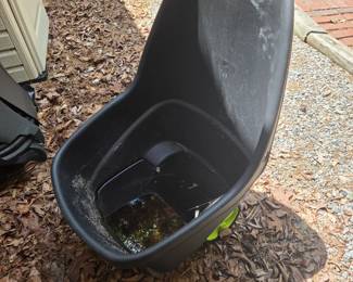 Plastic wheel barrel