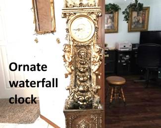 ORNATE WATERFALL CLOCK
