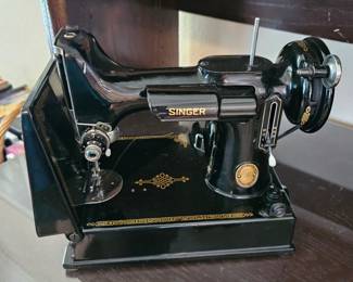Antique Singer 221 Sewing Machine