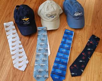 Helicopter Ties and Caps