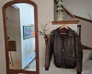 Leather coat